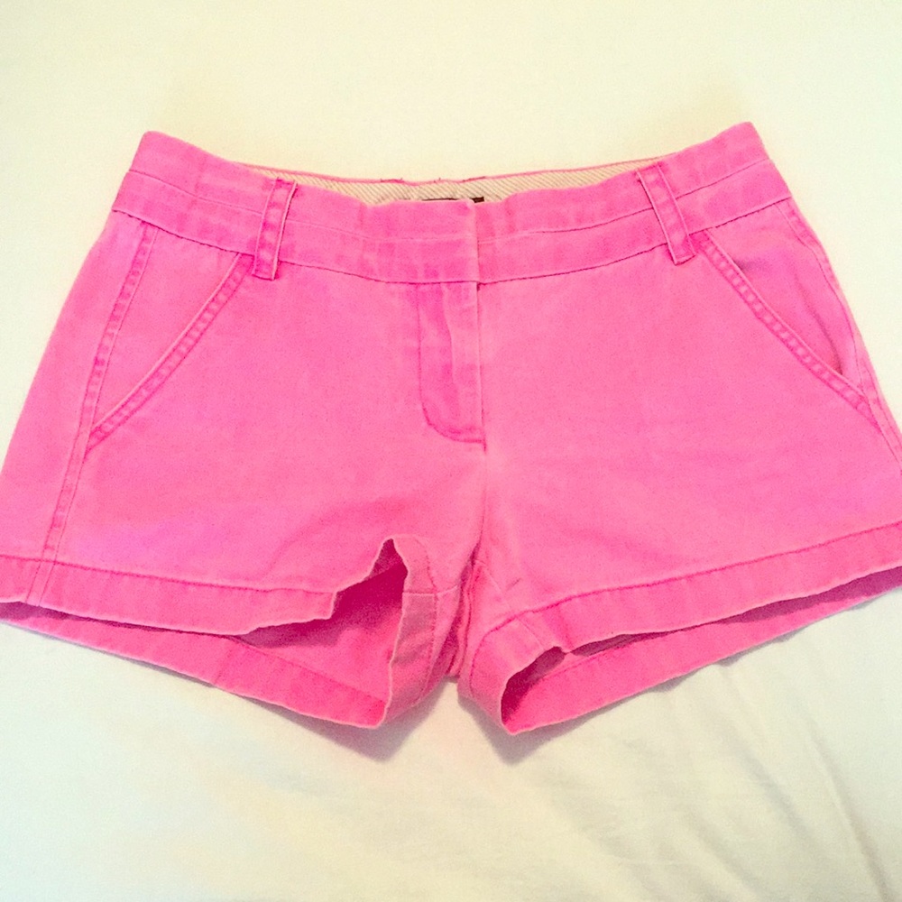 J.Crew neon pink Chino Shorts size 0